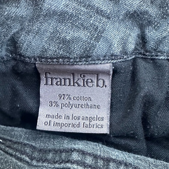 Frankie B. Gray Distressed Plaid Low Rise Shorts With Cuff Size 28 EUC! - Picture 5 of 5